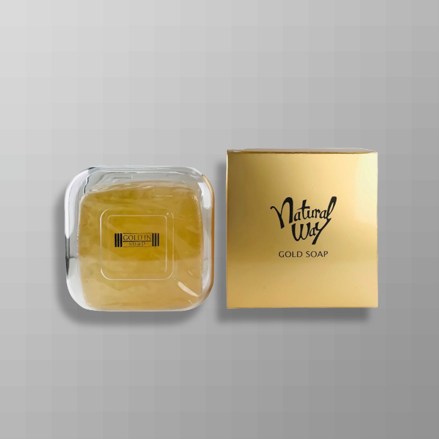 ナチュラルウェイ ゴールドソープ 130g(金箔入り美容透明ソープ「枠練り製法」)